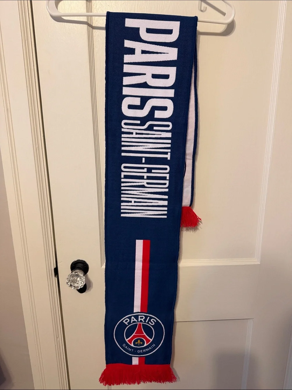 Paris Saint-Germain Navy Blue Supporter Scarf with Red Trim